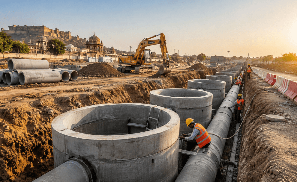EMS lowest bidder for ₹218 crore Rajasthan sewer work